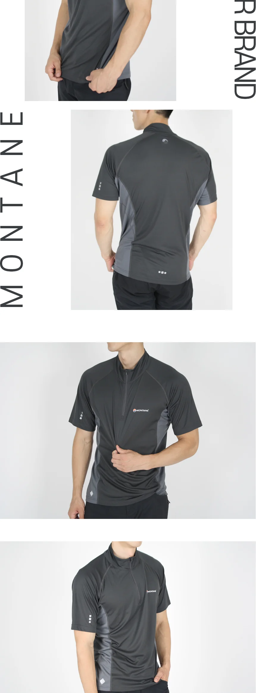 몬테인 소닉 반팔셔츠 짚넥 상세 이미지 4